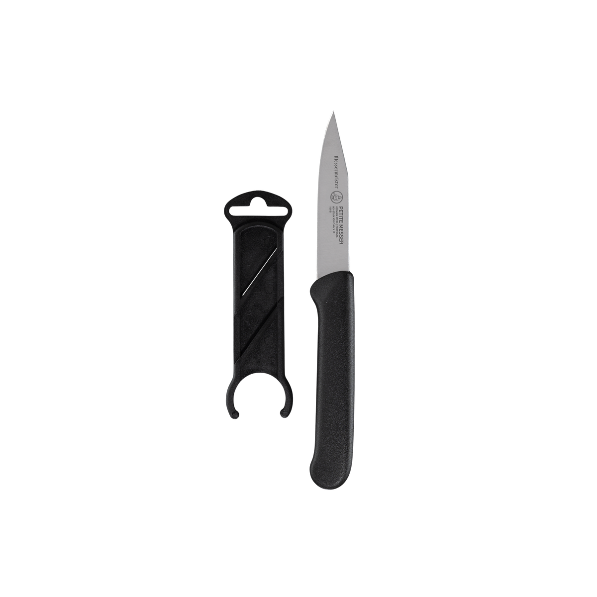Petite Messer 7,5cm Blck Clip Point Parer With Sheath