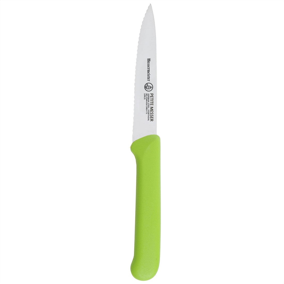 Petite Messer 10cm Vert Serrated Paring Knife