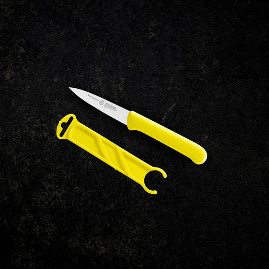 Petite Messer 7,5cm Yellow Spear Point Paring Knife