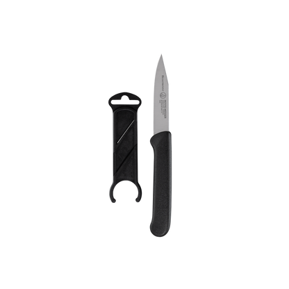Petite Messer 7,5cm Blck Clip Point Parer With Sheath