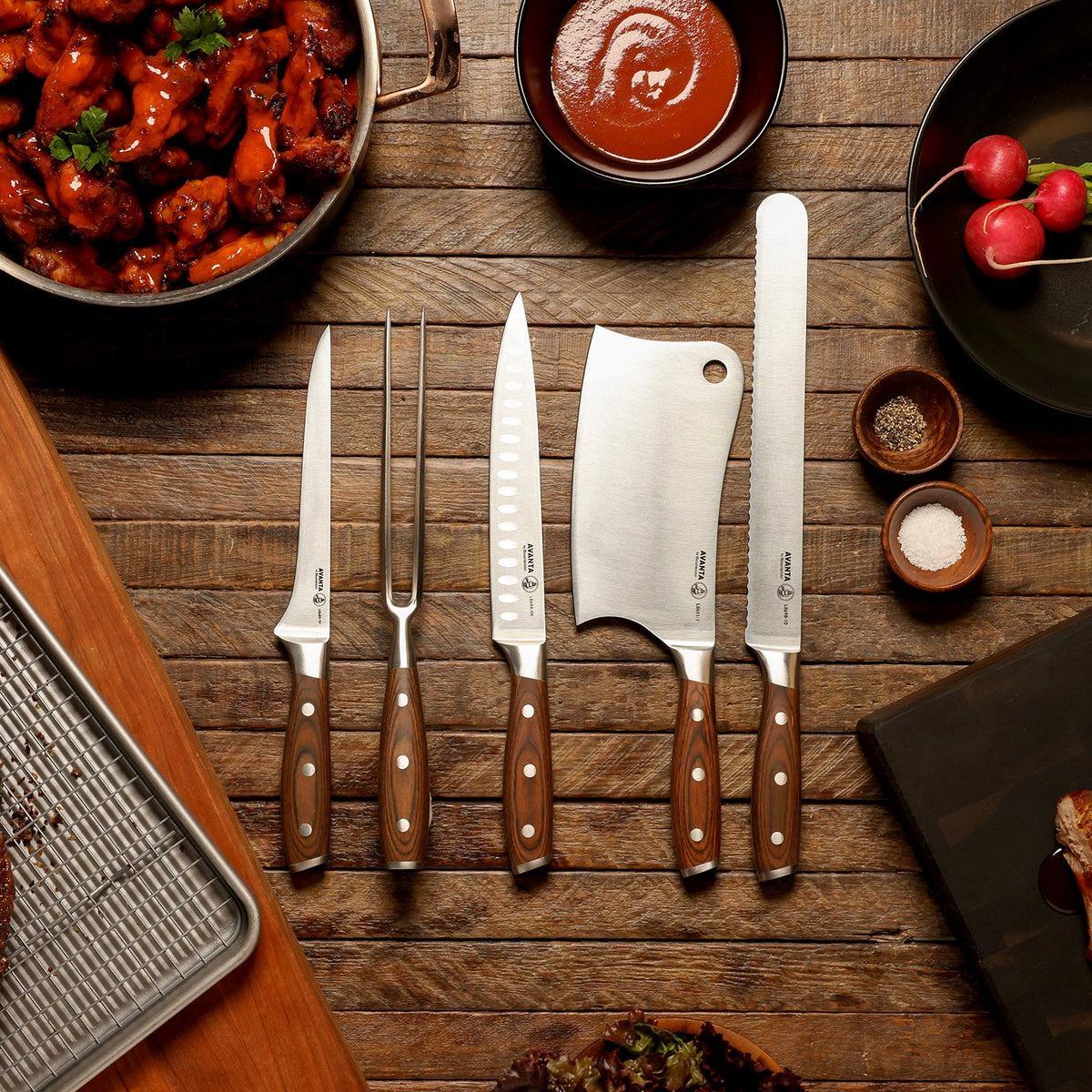 Avanta 6 Piece Bbq Knife Set