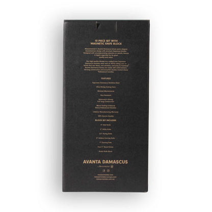 Avanta Damascus Block Set - 10 Piece