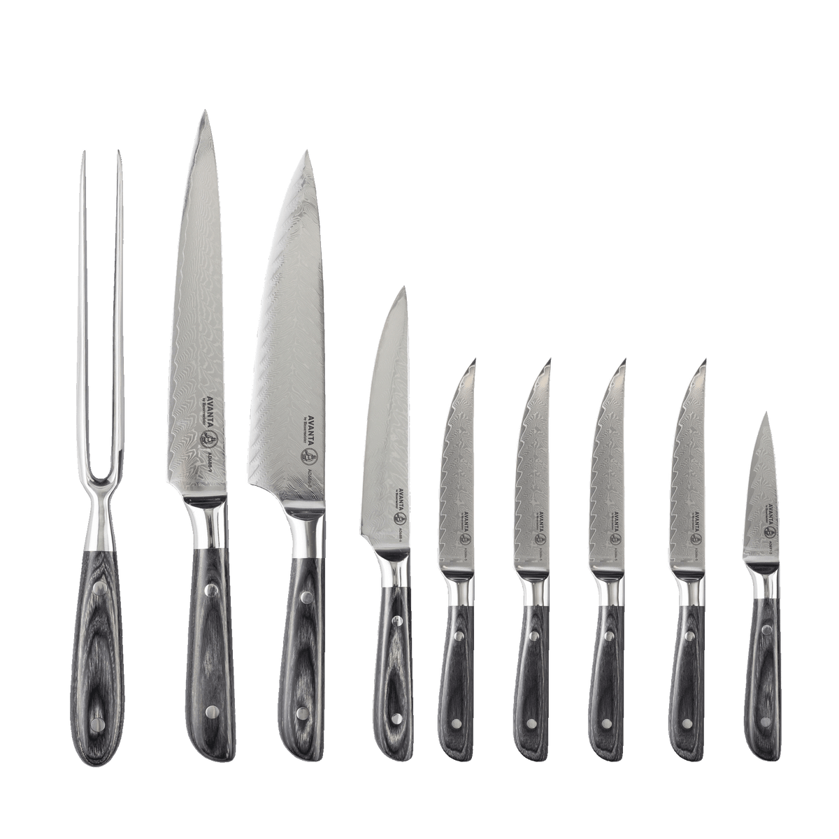 Avanta Damascus Block Set - 10 Piece