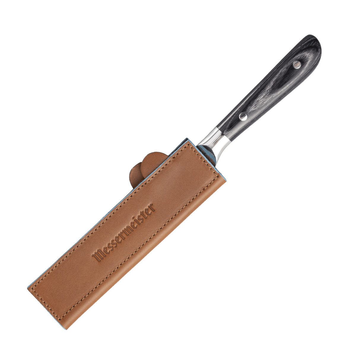 SADDLE BROWN MAGNETIC LEATHER EDGE-GUARD - 16 CM